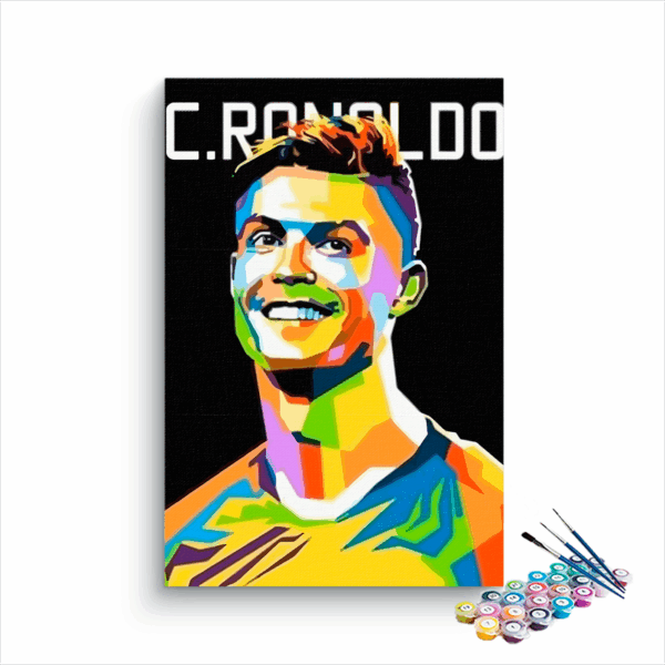 Cristiano Ronaldo Abstract Paint By Numbers kit