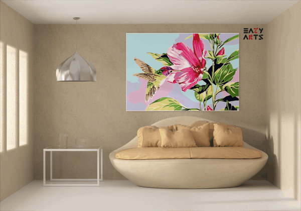 Hummingbird Harmony A Vibrant Paint-by-Number Kit - Image 2