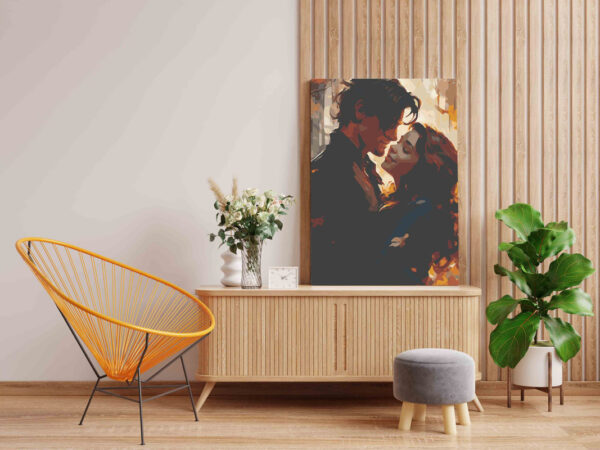 Couple Hug Paint by Numbers Kit - Image 2