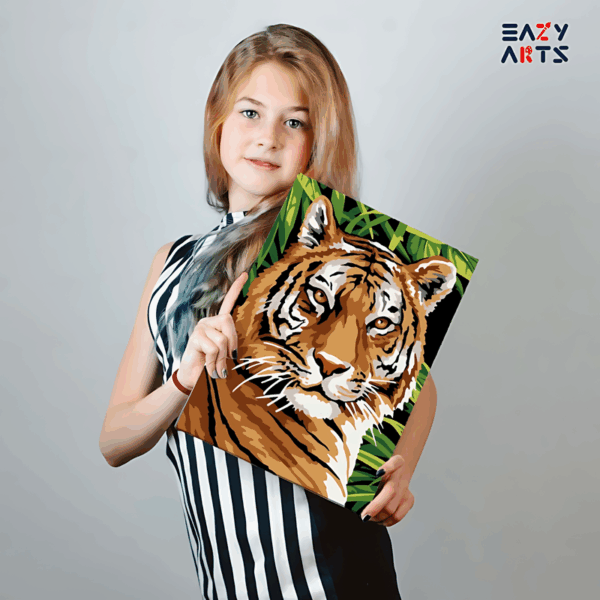 Tiger Face Paint By Numbers Kit For Kids - Image 2