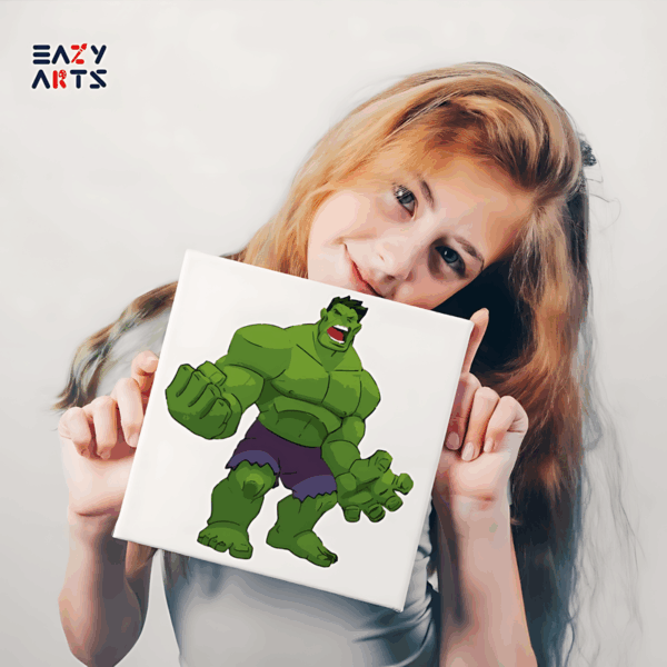Hulk Screaming Paint By Numbers Kit For Kids - Image 2