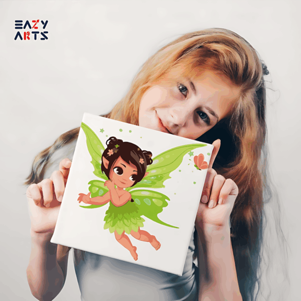 Green Fairy Paint By Numbers Kit For Kids - Image 2