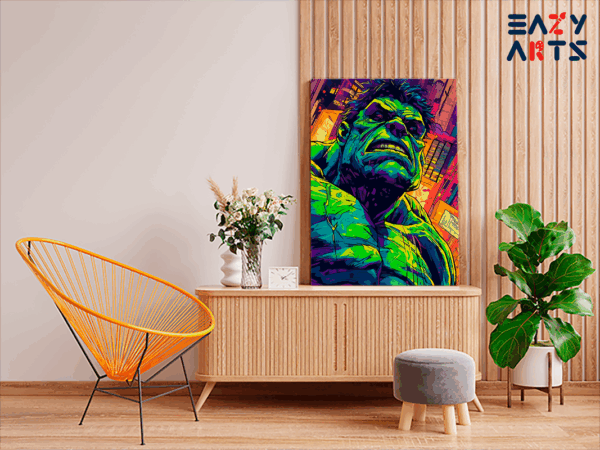 The Incredible Hulk Rage Burst Paint by Numbers Kit - Image 2