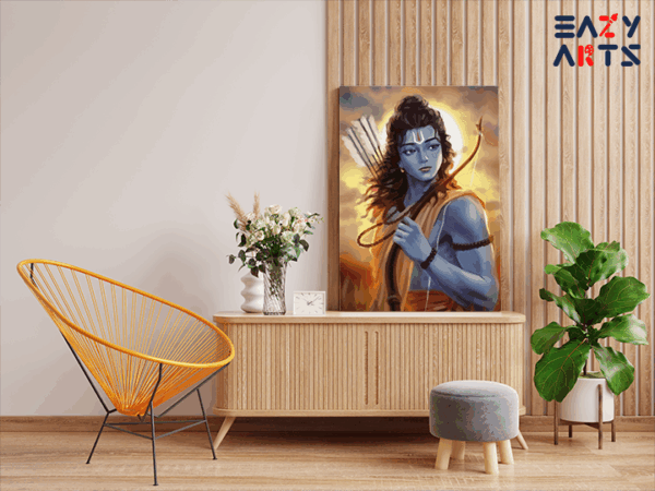 Warrior of Virtue: Lord Ram Paint by Numbers Kit - Image 2