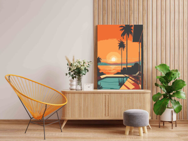 Sunset Oasis Paint by Number Kit - Image 2