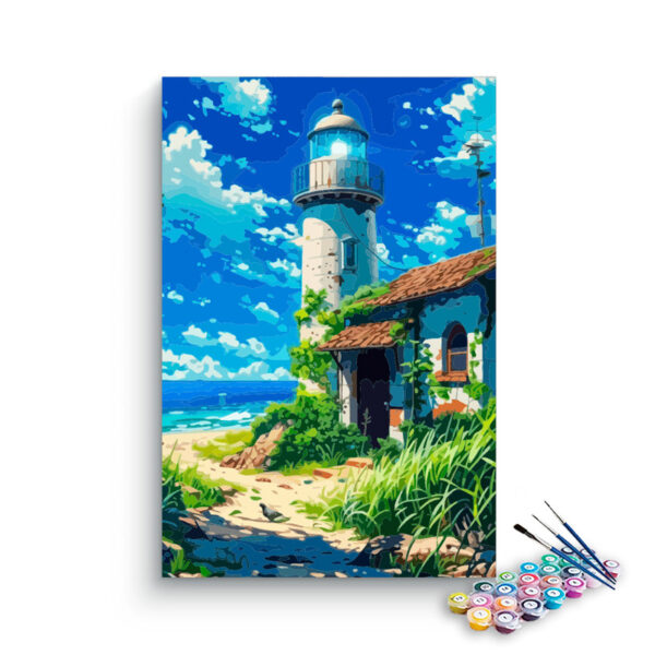 Coastal Lighthouse Escape Paint by Numbers Kit