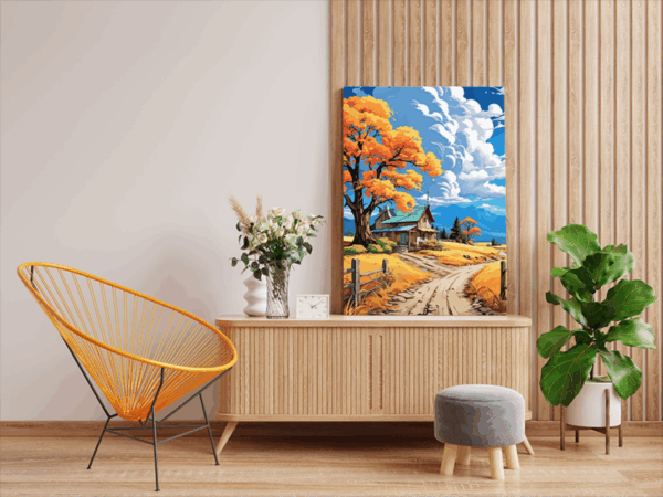 Autumn Farmhouse Retreat Paint by Numbers Kit - Image 2