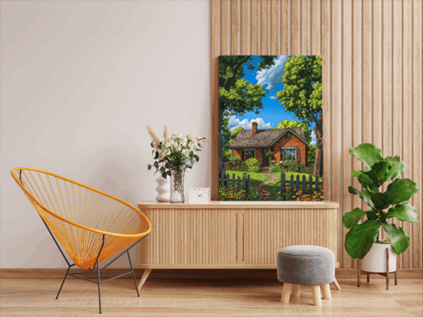 Charming Cottage Paint by Numbers Kit - Image 2