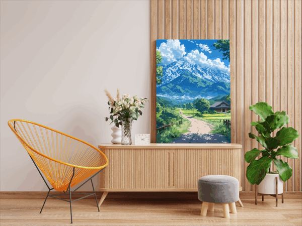 Countryside Path Paint by Numbers Ki - Image 2