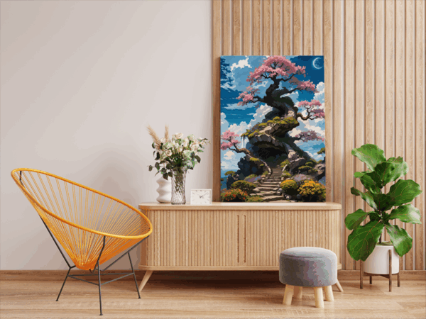 Enchanting Tree of Serenity Paint by Numbers Kit - Image 2