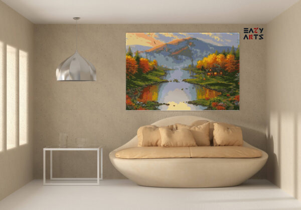 River Mountain and Home Paint By Numbers kit - Image 2