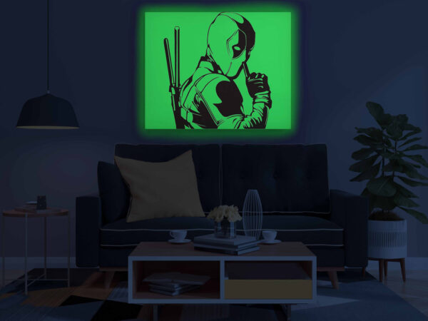 Deadpool Glow in the Dark Painting Kit – DIY Antihero Art with Attitude - Image 3