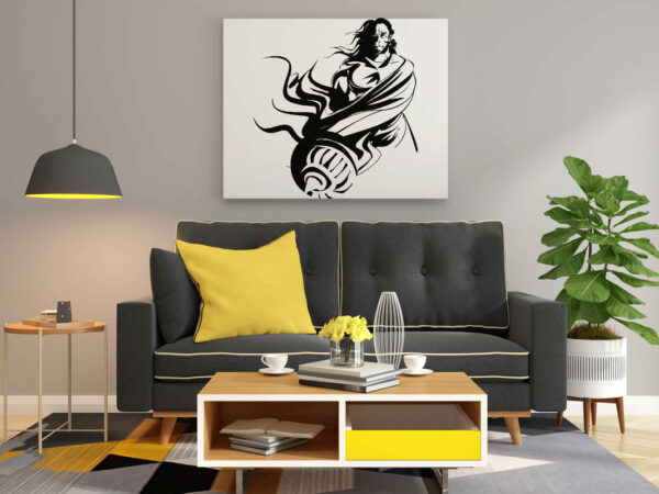 Lord Hanuman with Gada Glow in the Dark Painting Kit – DIY Bajrangbali Wall Art | Eazy Arts - Image 2