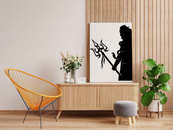Mahadev with Trishul Paint Kit – Divine Glow in the Dark Canvas | Eazy Arts - Image 2