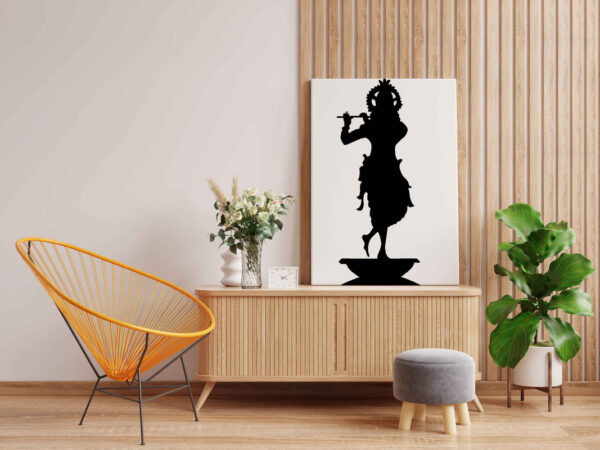 Lord Krishna Playing Flute Painting Kit – Glow in the Dark Devotional Art | Eazy Arts - Image 2
