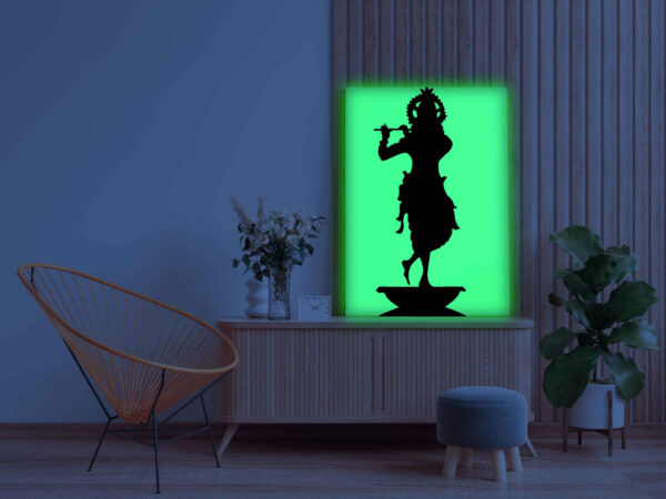 Lord Krishna Playing Flute Painting Kit – Glow in the Dark Devotional Art | Eazy Arts - Image 3