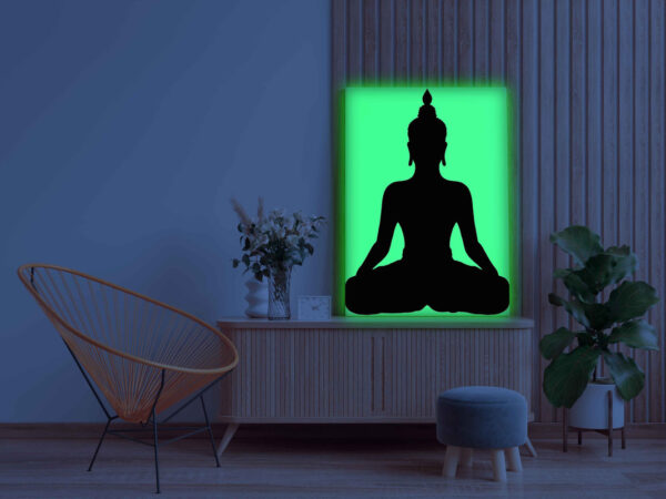 Glow in the Dark Buddha Meditation Painting Kit – DIY Spiritual Wall Art | Eazy Arts - Image 3