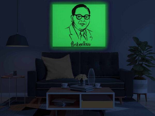 Dr. B.R. Ambedkar Sketch Glow in the Dark Painting Kit – DIY Constitution Maker Portrait | Eazy Arts - Image 3