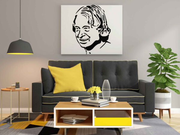 Dr. A.P.J. Abdul Kalam Glow in the Dark Painting Kit – DIY Missile Man Inspirational Wall Art | Eazy Arts - Image 2
