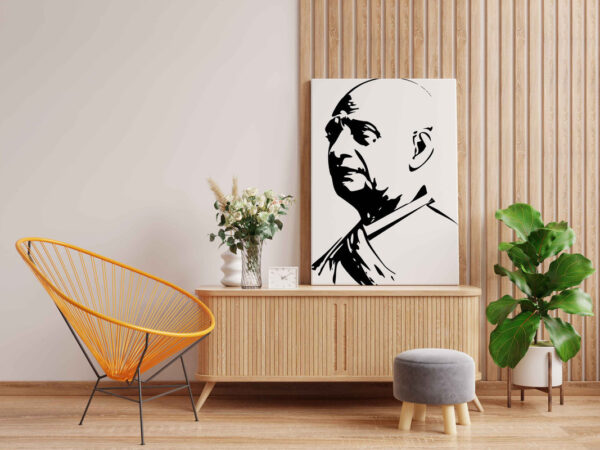 Sardar Vallabhbhai Patel Glow in the Dark Painting Kit – DIY Iron Man of India Wall Art | Eazy Arts - Image 2