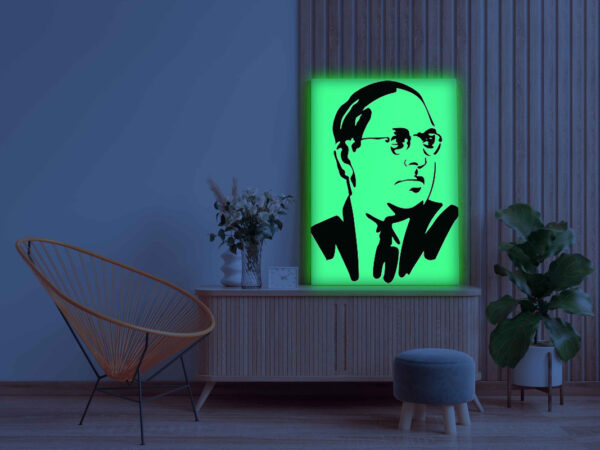 Dr. B.R. Ambedkar Glow in the Dark Painting Kit – DIY Inspirational Wall Art for Homes & Offices | Eazy Arts - Image 3