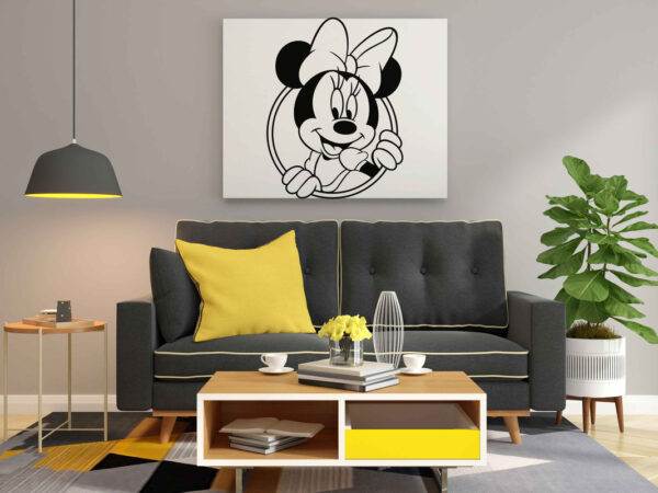 Minnie Mouse Glow in the Dark Painting Kit – Cute Bow Pose DIY Art for Kids | Eazy Arts - Image 2