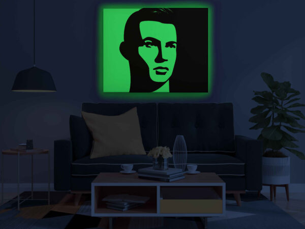Cristiano Ronaldo Glow in the Dark DIY Painting Kit – Football Wall Art for CR7 Fans | Paint Set by Eazy Arts - Image 3